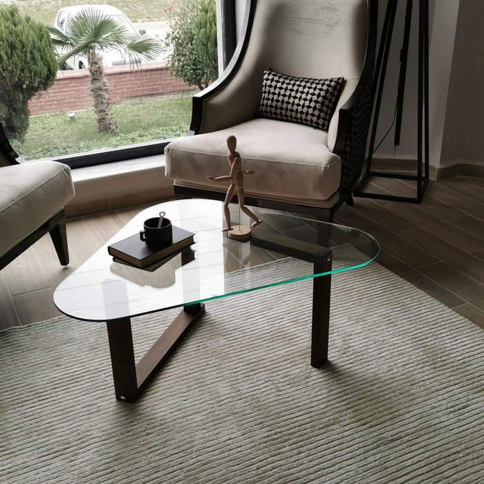 Hanah Home Mesa de centro Cam Orta S302 en Nogal